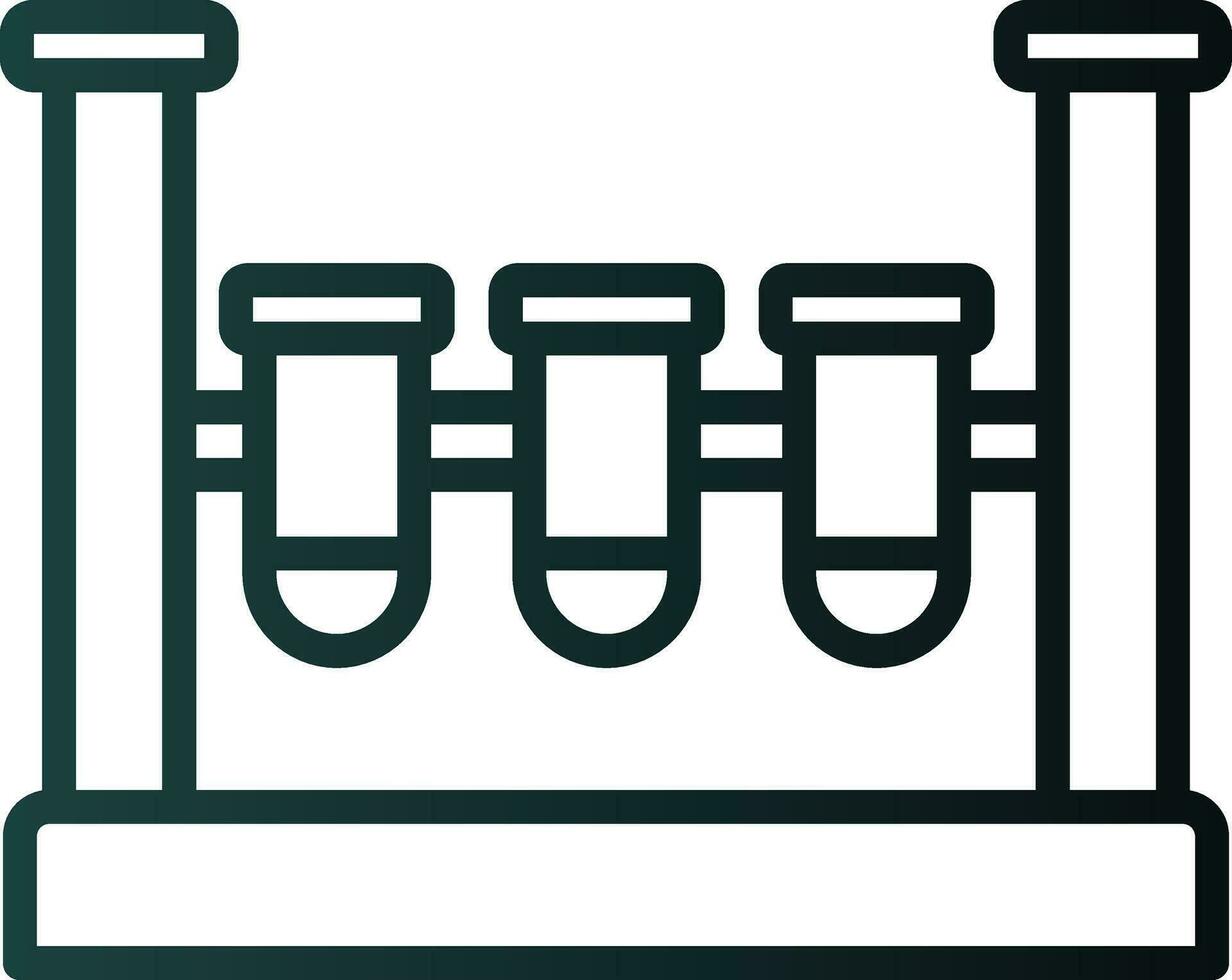 conception d'icônes vectorielles de tubes à essai vecteur