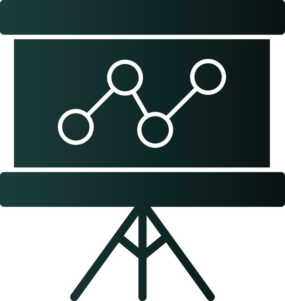 conception d'icône de vecteur de présentation