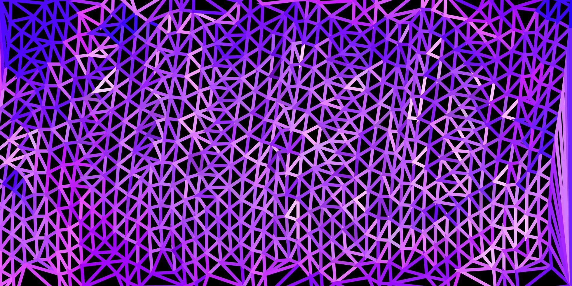 Disposition de triangle poly vecteur violet clair.