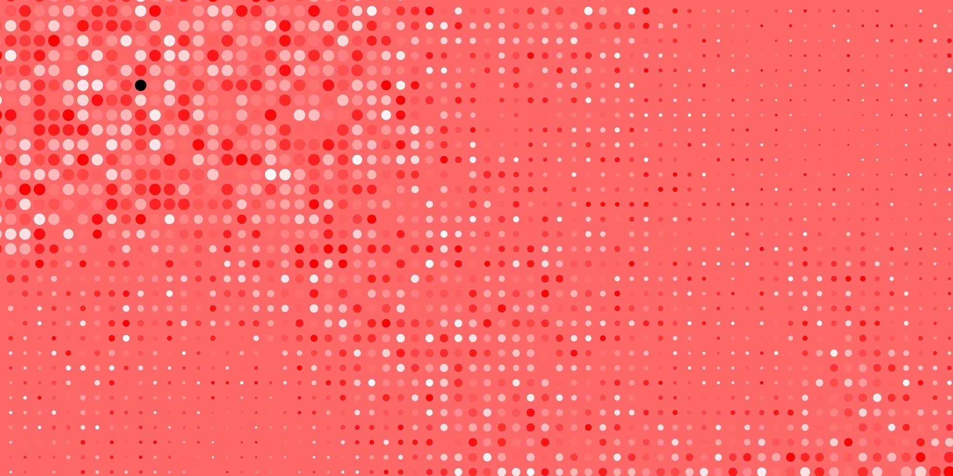 modèle vectoriel rouge clair avec des cercles.