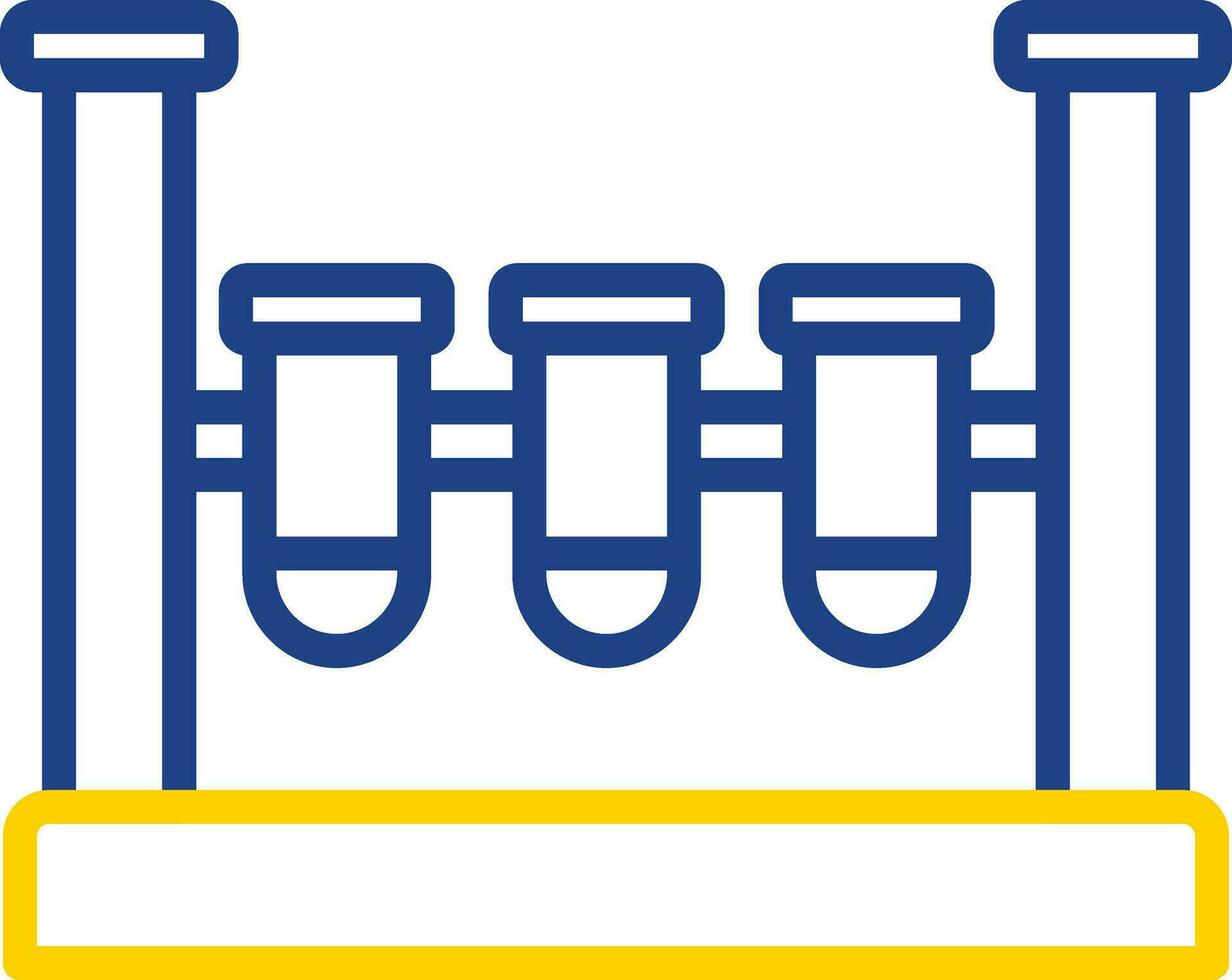 conception d'icônes vectorielles de tubes à essai vecteur