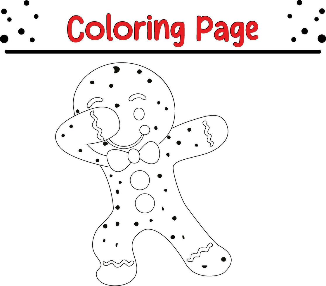content Noël coloration page pour les enfants. vecteur