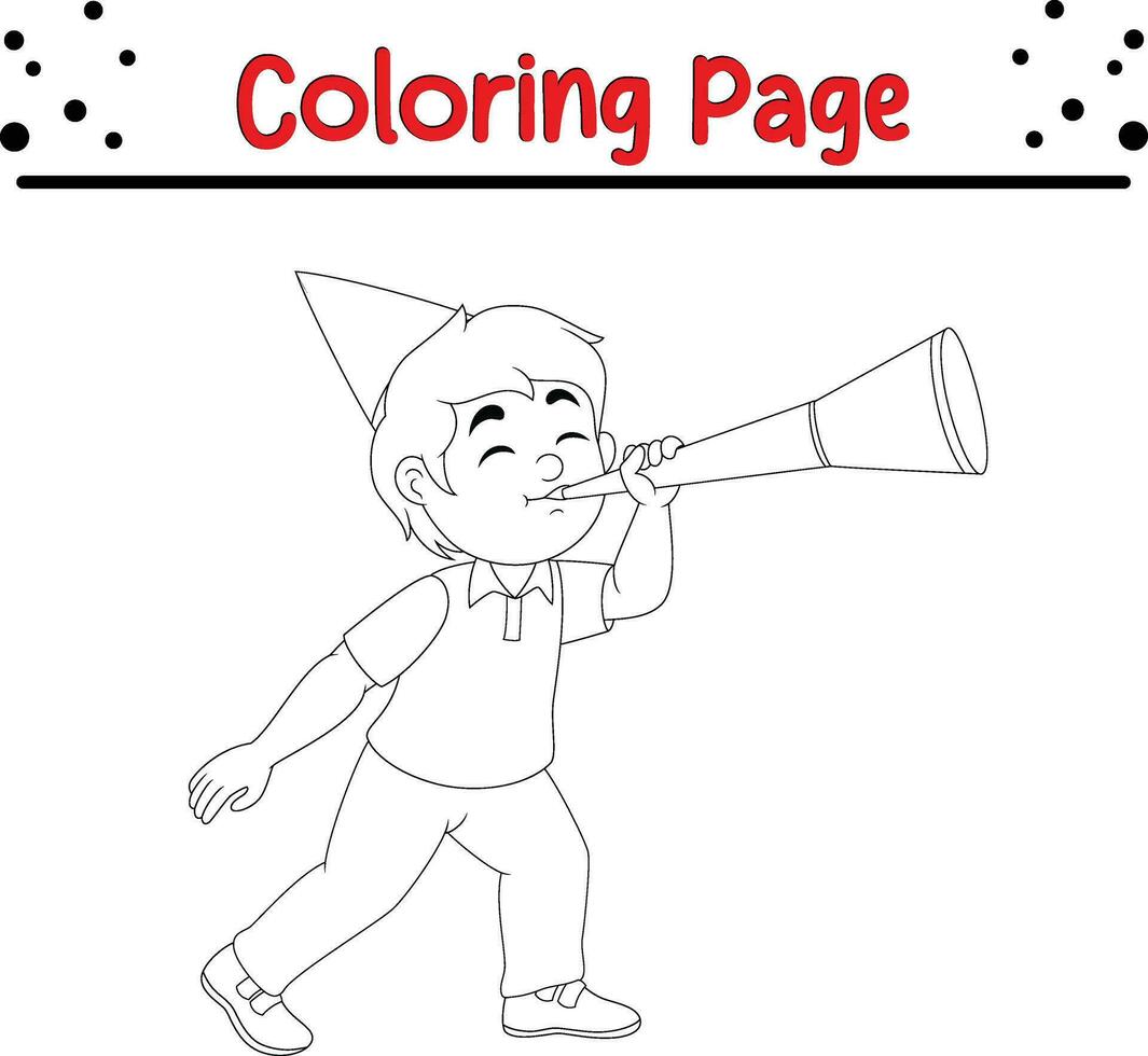 mignonne les enfants Noël coloration page pour enfants. content hiver Noël thème coloration livre. vecteur