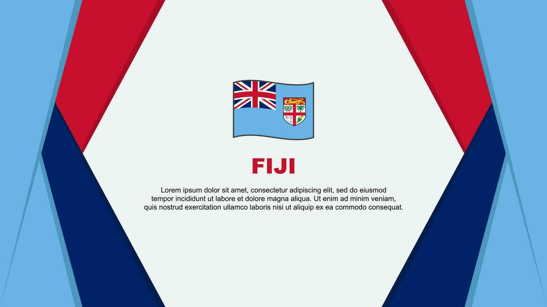 Fidji drapeau abstrait Contexte conception modèle. Fidji indépendance journée bannière dessin animé vecteur illustration. Fidji Contexte