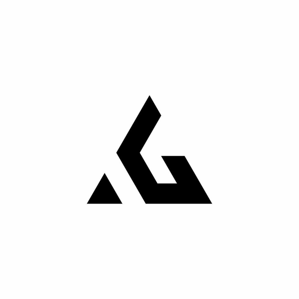 lettre ag moderne vecteur logo