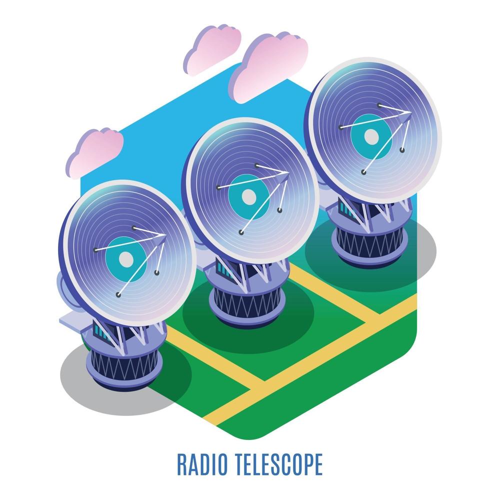 illustration vectorielle de fond isométrique astrophysique vecteur