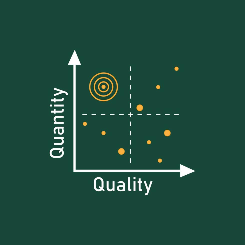 quadrant concept diagramme logo illustration vecteur