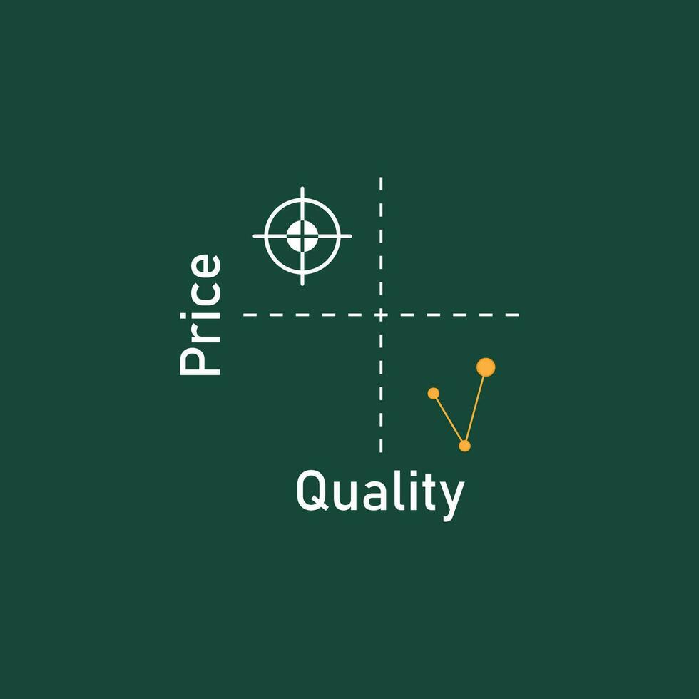 quadrant concept diagramme logo illustration vecteur