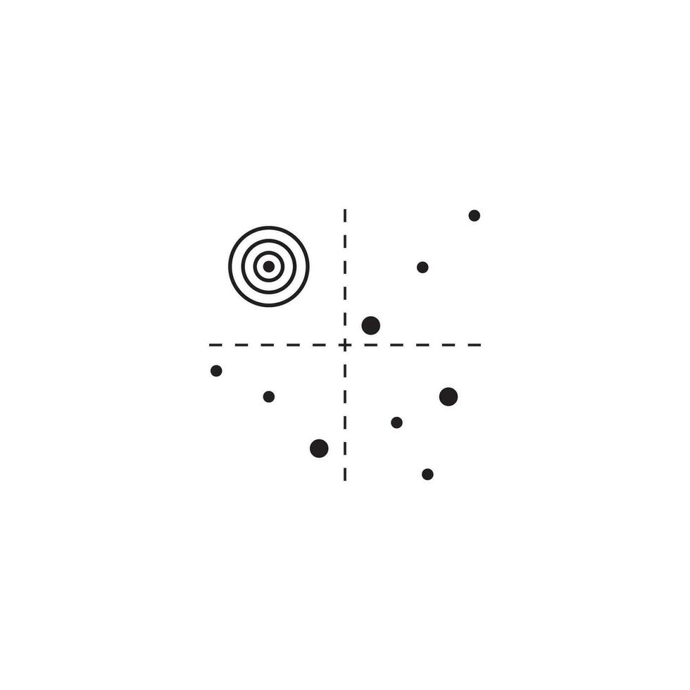 quadrant concept diagramme logo illustration vecteur