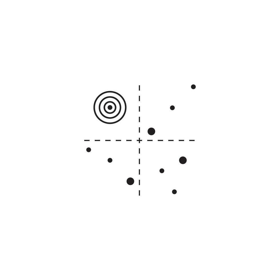 quadrant concept diagramme logo illustration vecteur