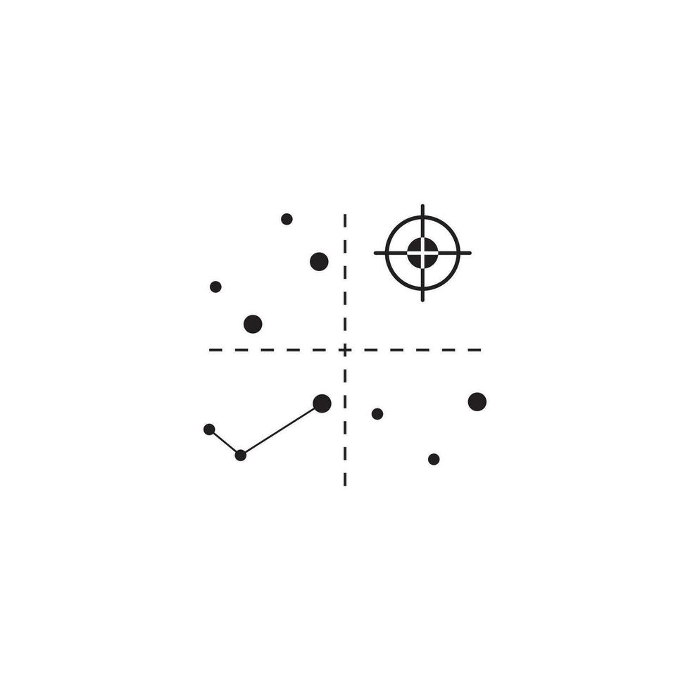 quadrant concept diagramme logo illustration vecteur