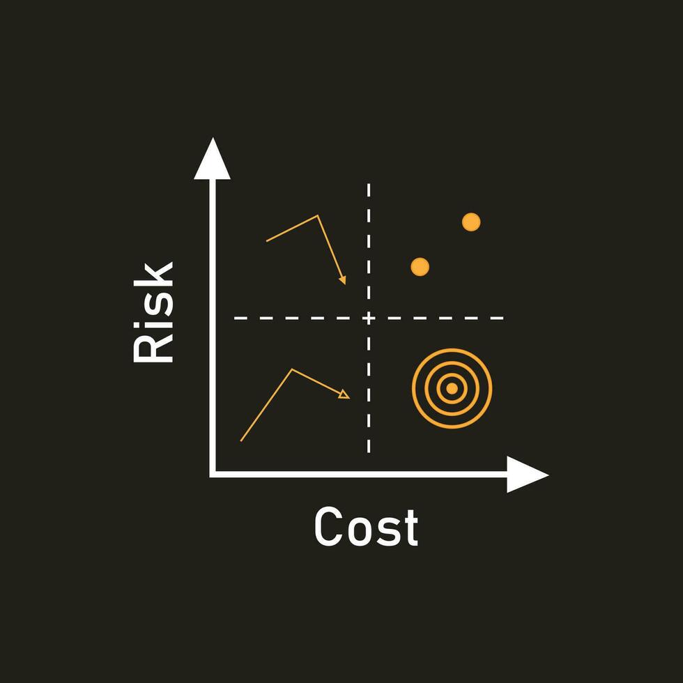 quadrant concept diagramme logo illustration vecteur