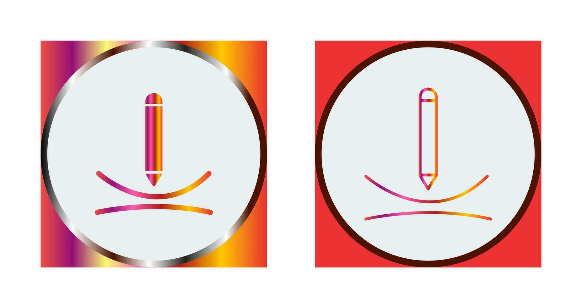 dessiner l'icône de vecteur de courbe