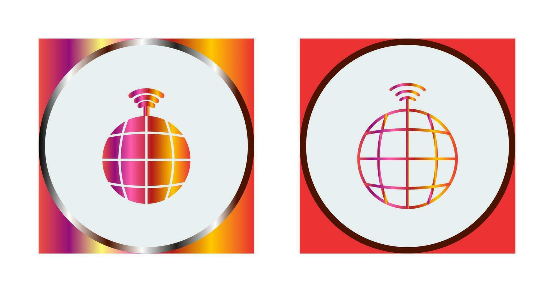 icône de vecteur de signaux mondiaux