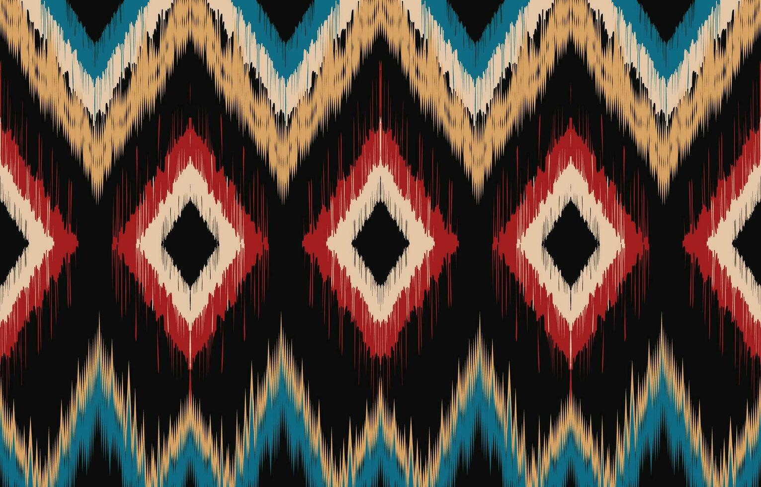 ethnique abstrait ikat art. aztèque ornement imprimer. géométrique ethnique modèle sans couture Couleur Oriental. conception pour Contexte ,rideau, tapis, fond d'écran, vêtements, emballage, batique, vecteur illustration.