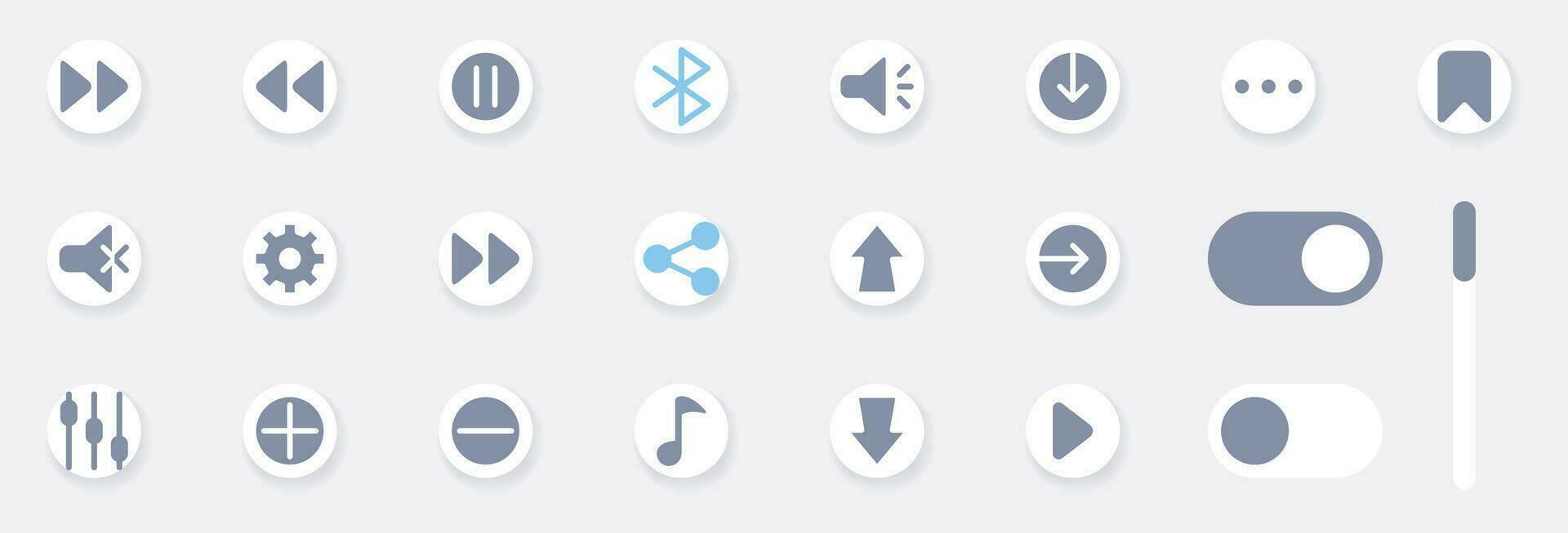 la musique jouer bouton Icônes remplir parfait. le collection comprend pour médias joueur Icônes, musique, interface, conception médias joueur boutons, ui conception et etc. vecteur