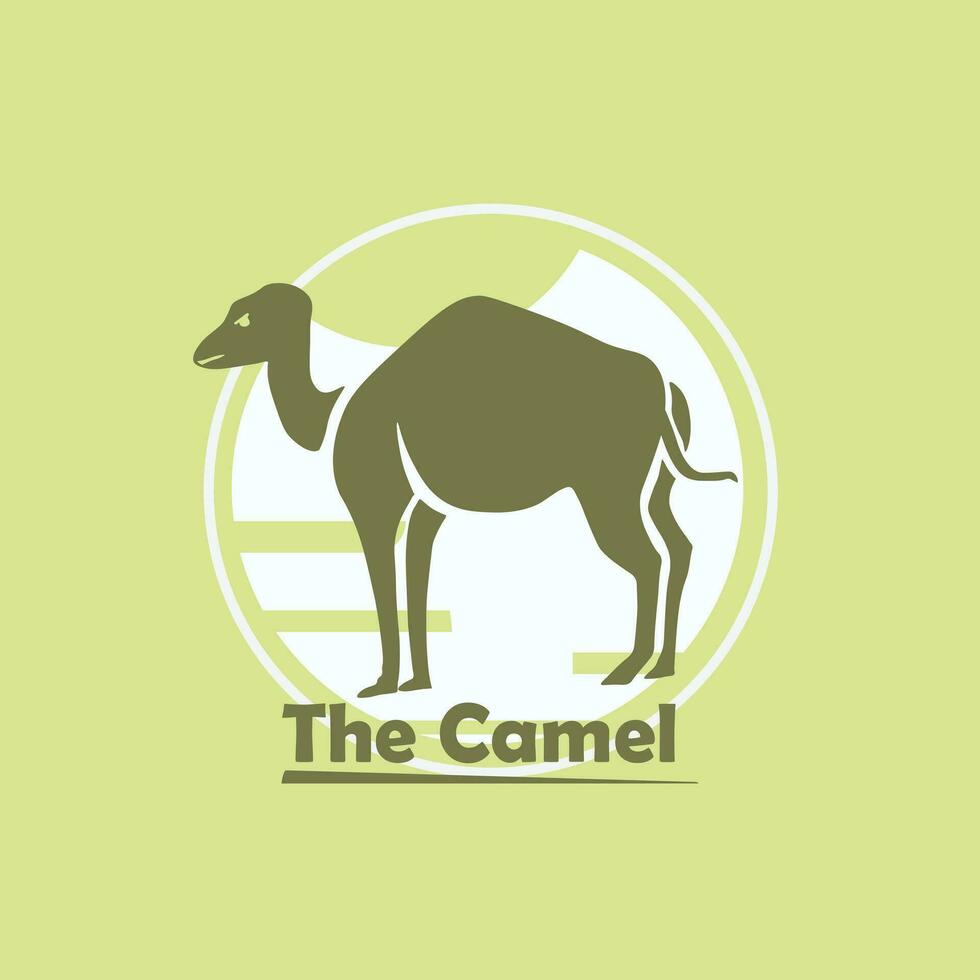 chameau logo vecteur silhouette