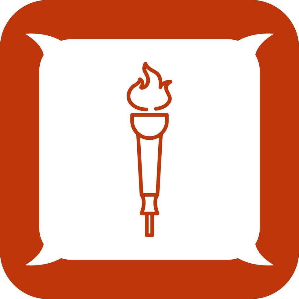 icône de vecteur de torche de musée