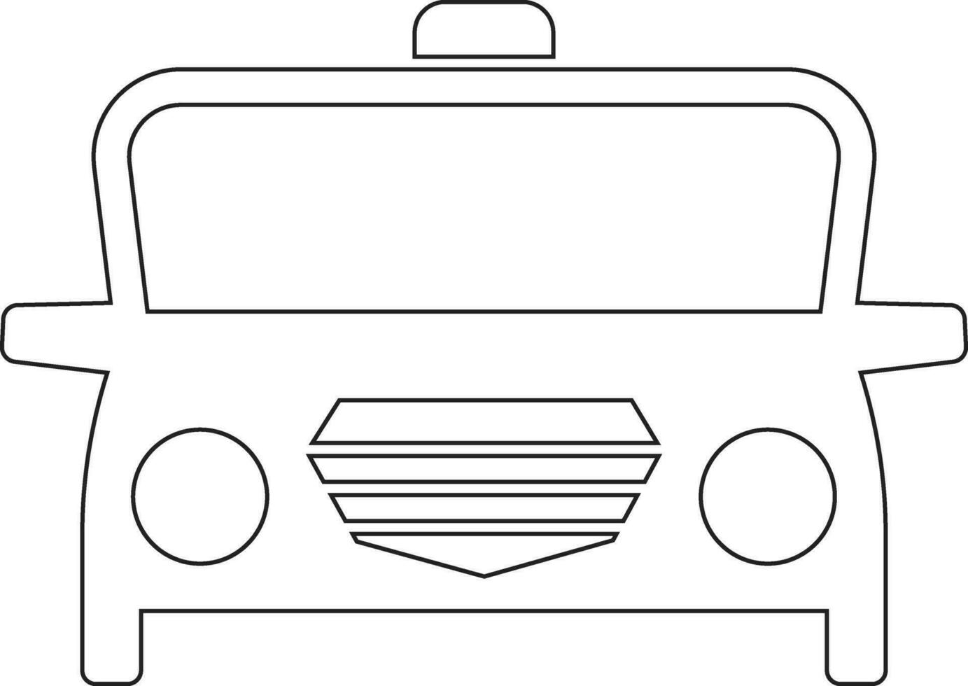 voiture ligne icône conception vecteur