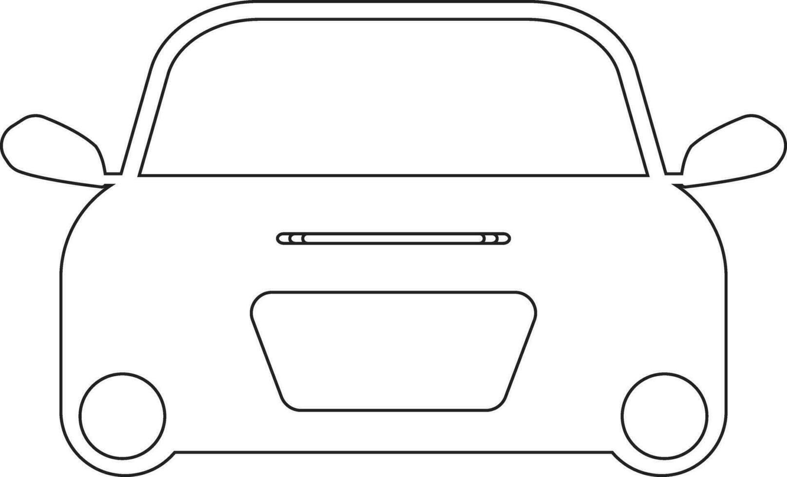 voiture ligne icône conception vecteur