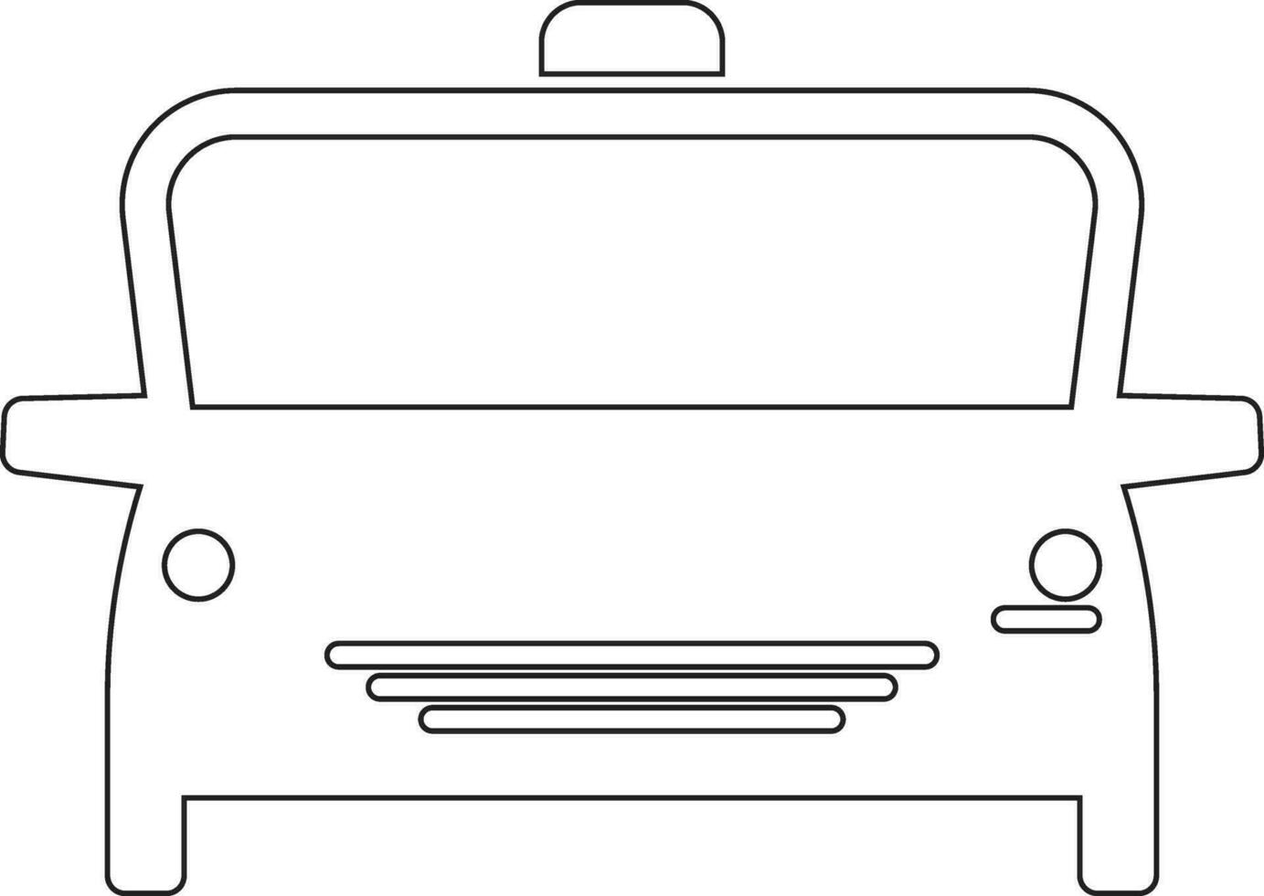 voiture ligne icône conception vecteur