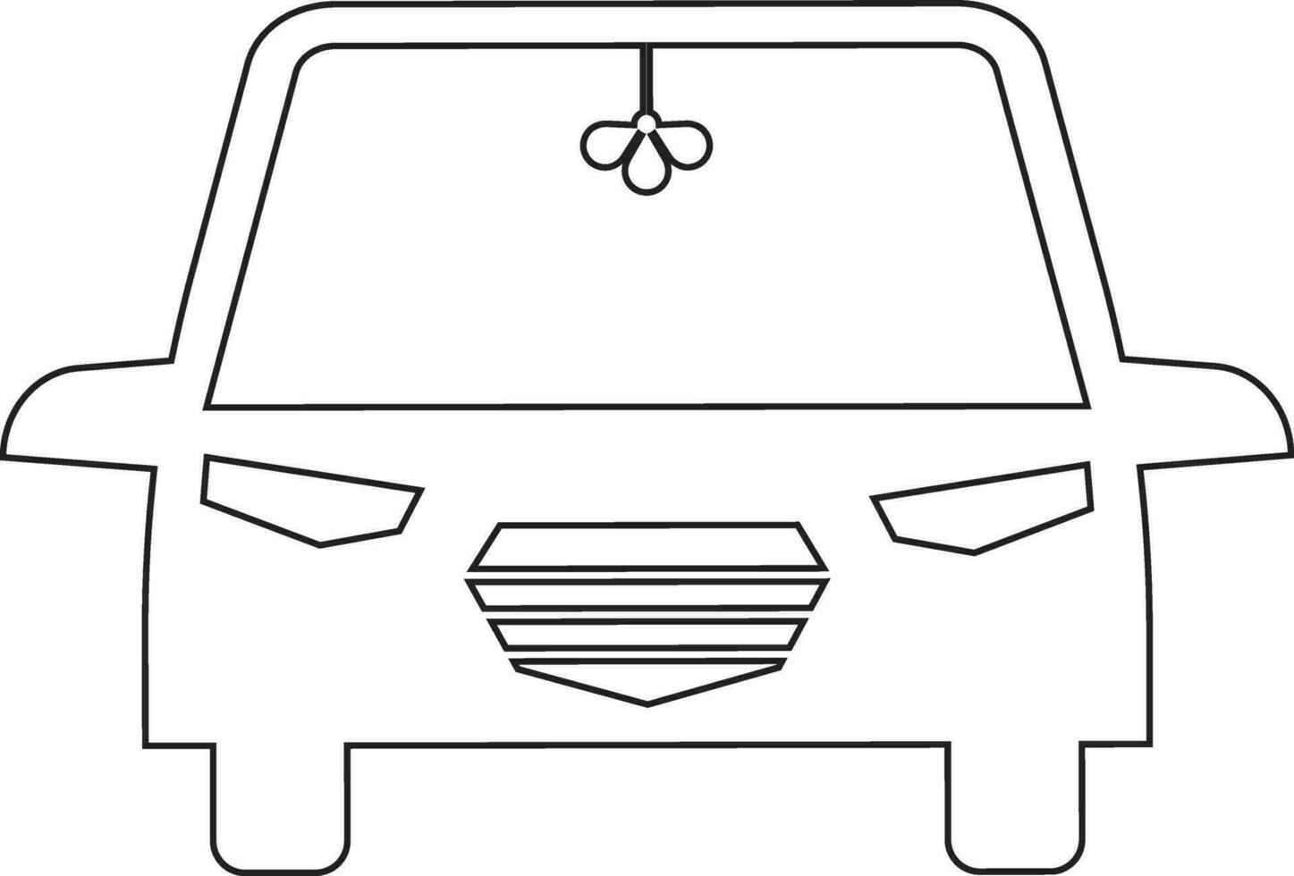 voiture ligne icône conception vecteur
