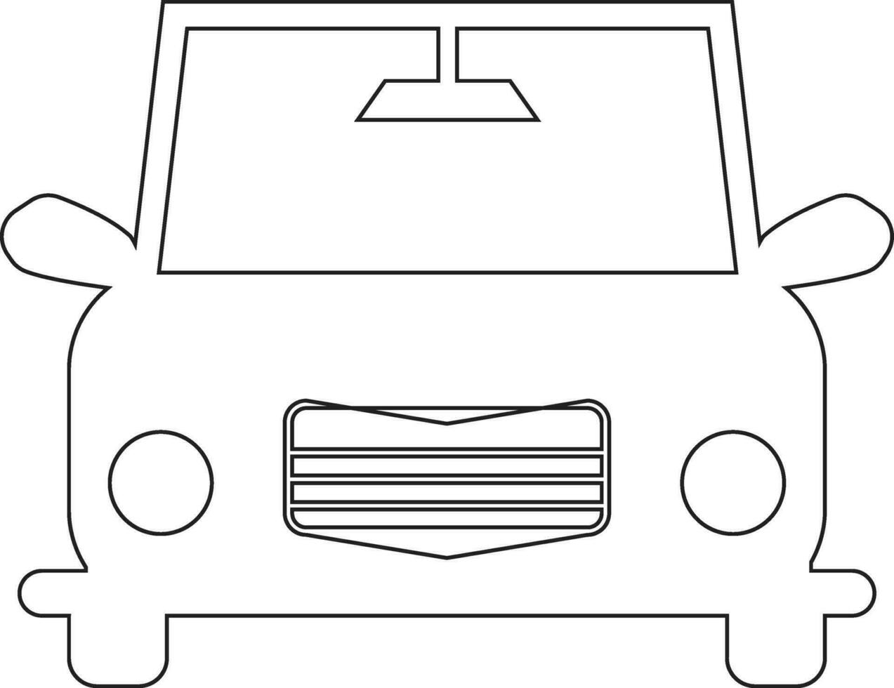 voiture ligne icône conception vecteur