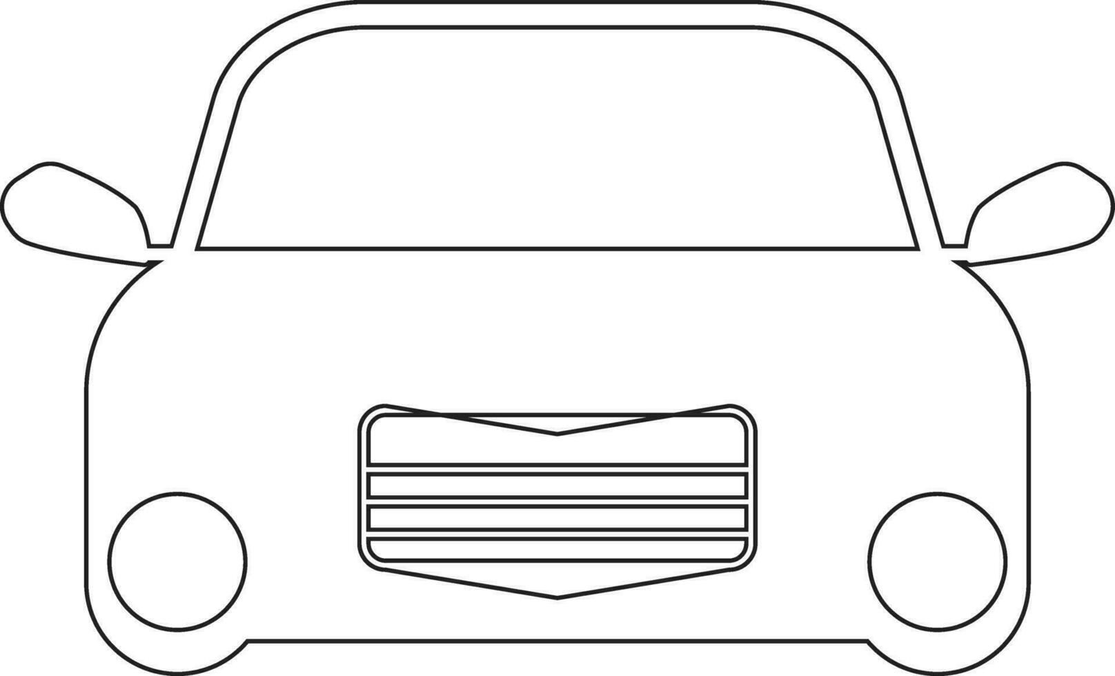 voiture ligne icône conception vecteur