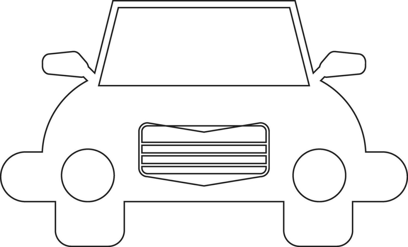 voiture ligne icône conception vecteur