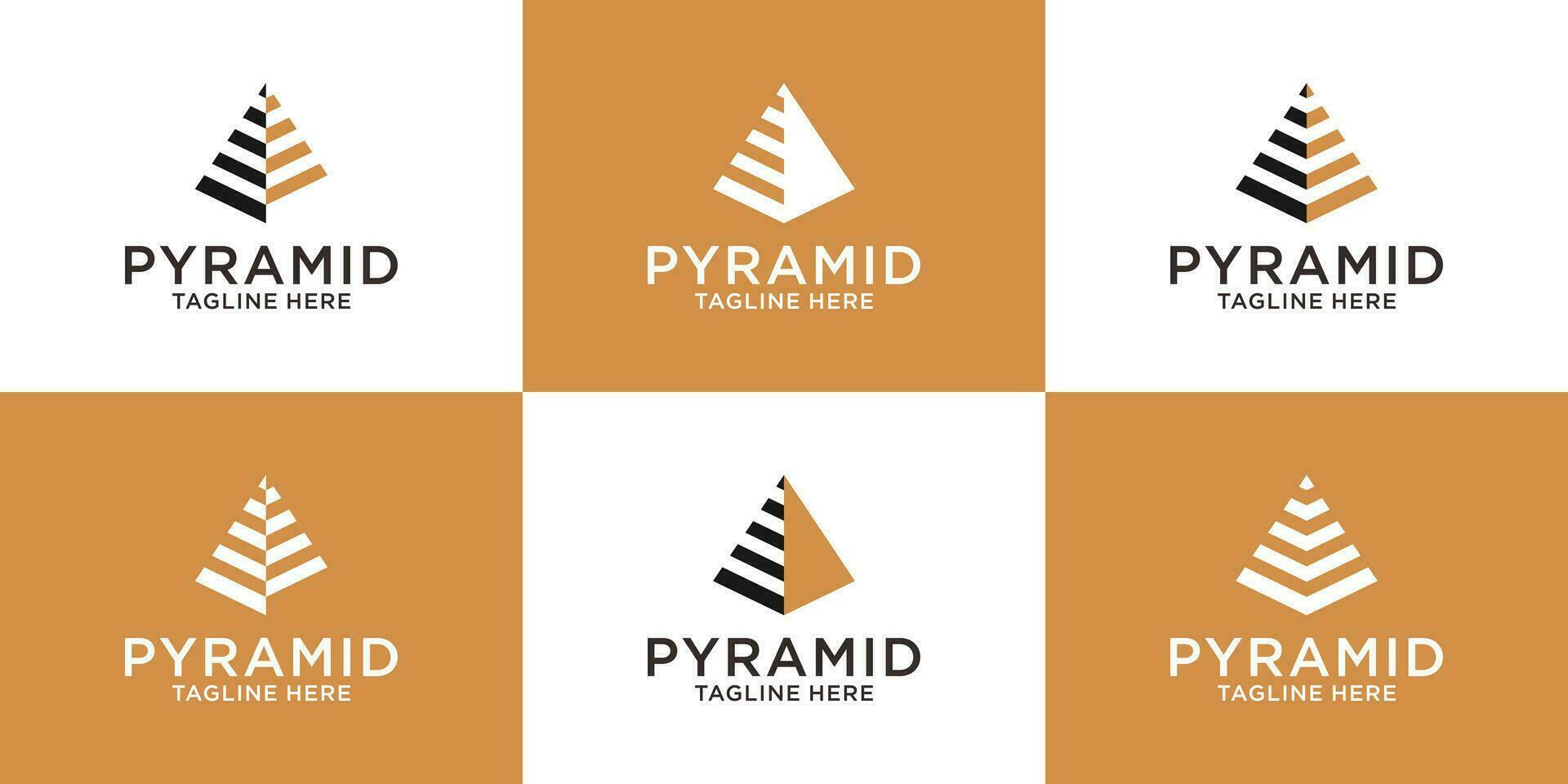 pyramide logo conception Facile icône vecteur illustration