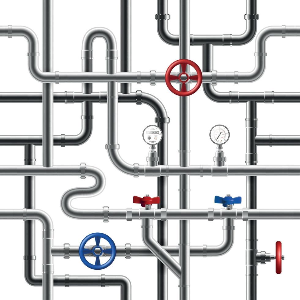 illustration vectorielle de pipeline modèle sans couture vecteur