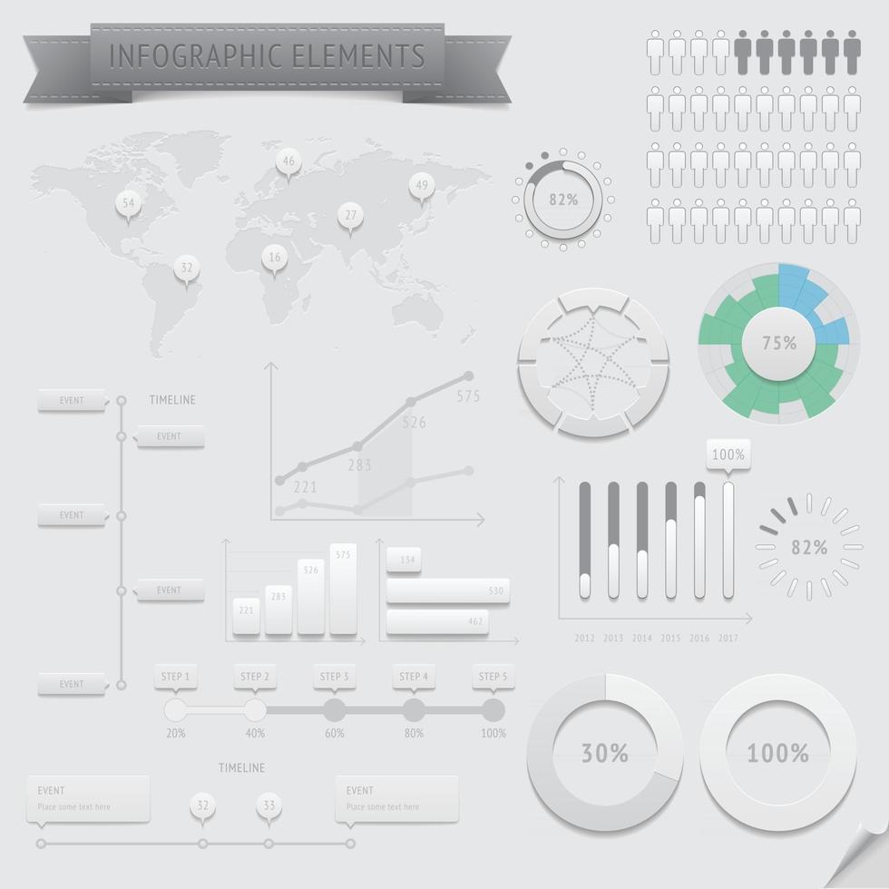 vecteur d'éléments infographiques