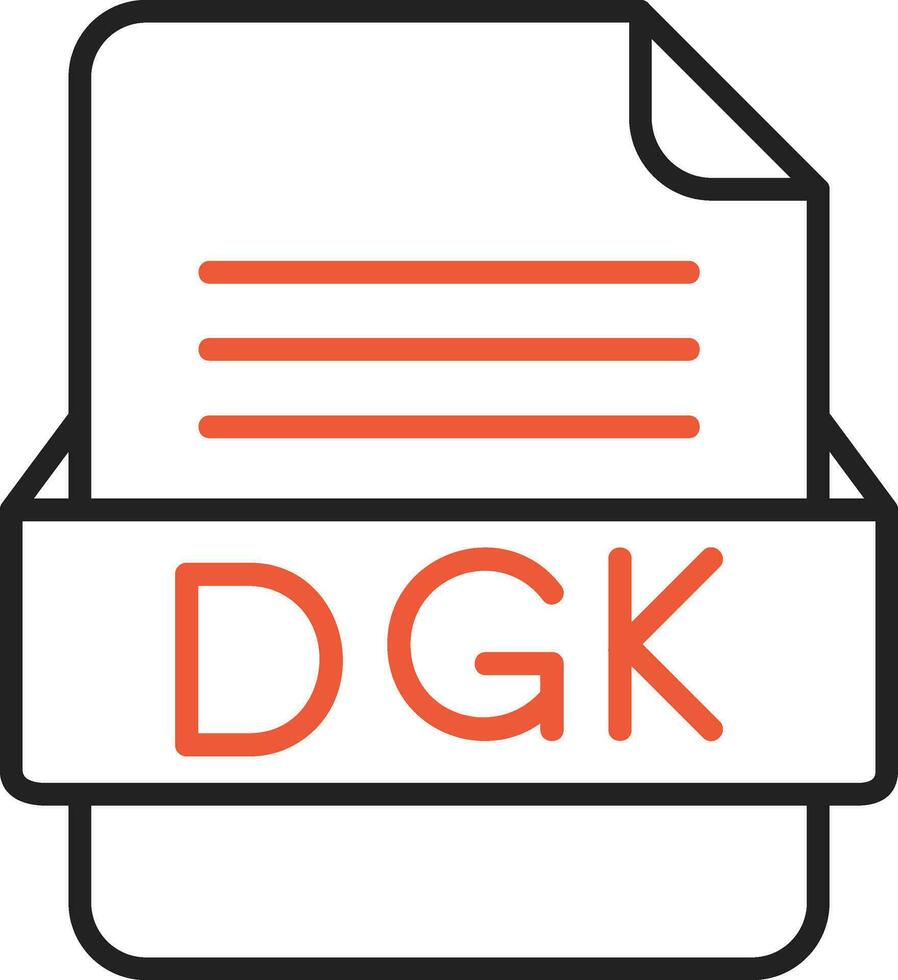 dgk fichier format vecteur icône