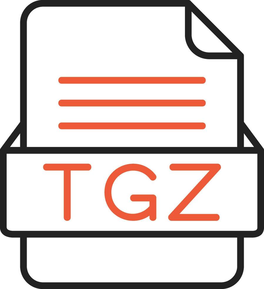 tgz fichier format vecteur icône