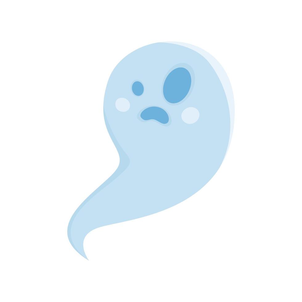 fantôme effrayant drôle de dessin animé vecteur