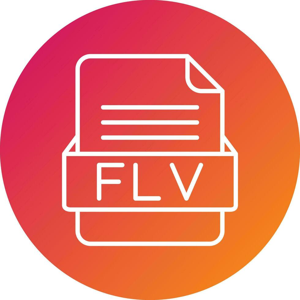 flv fichier format vecteur icône