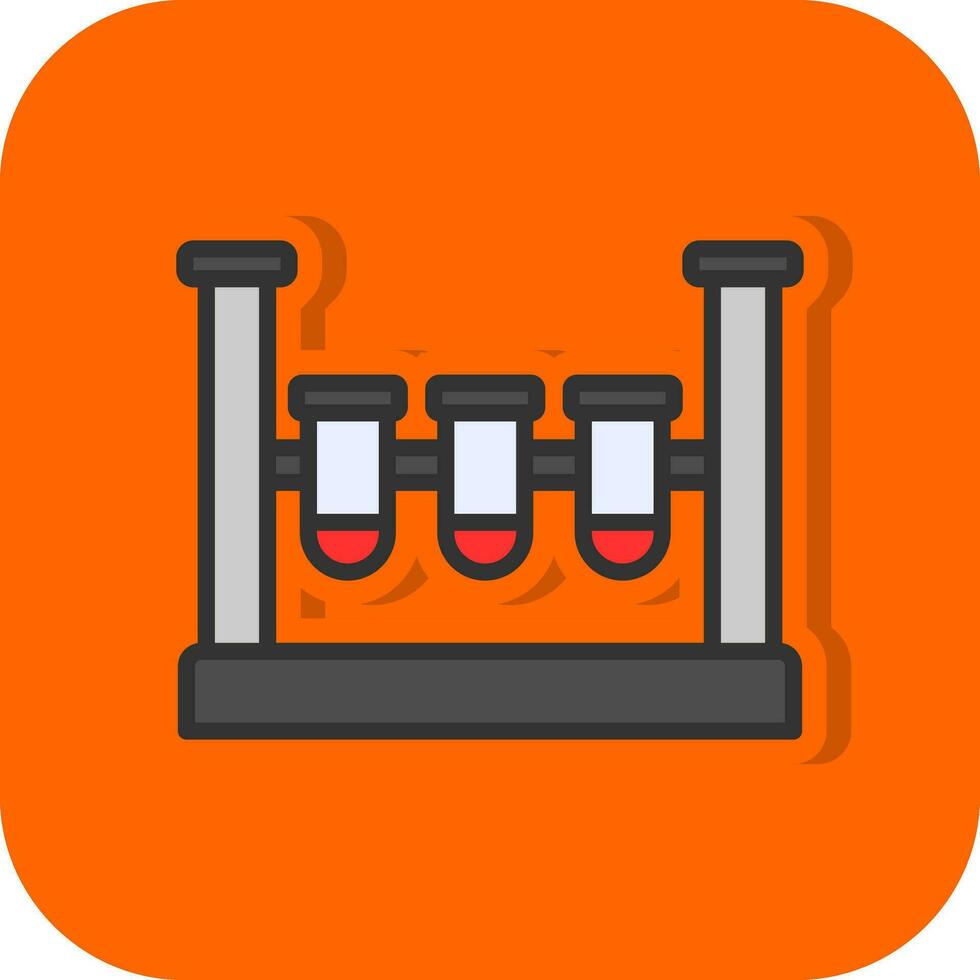 conception d'icônes vectorielles de tubes à essai vecteur