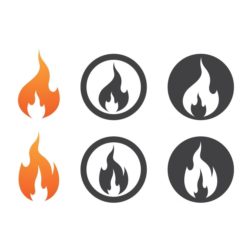 images de logo de feu vecteur