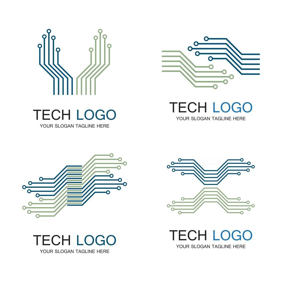 illustration d'images de logo de technologie vecteur