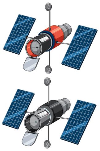 Un ensemble de satellite vecteur