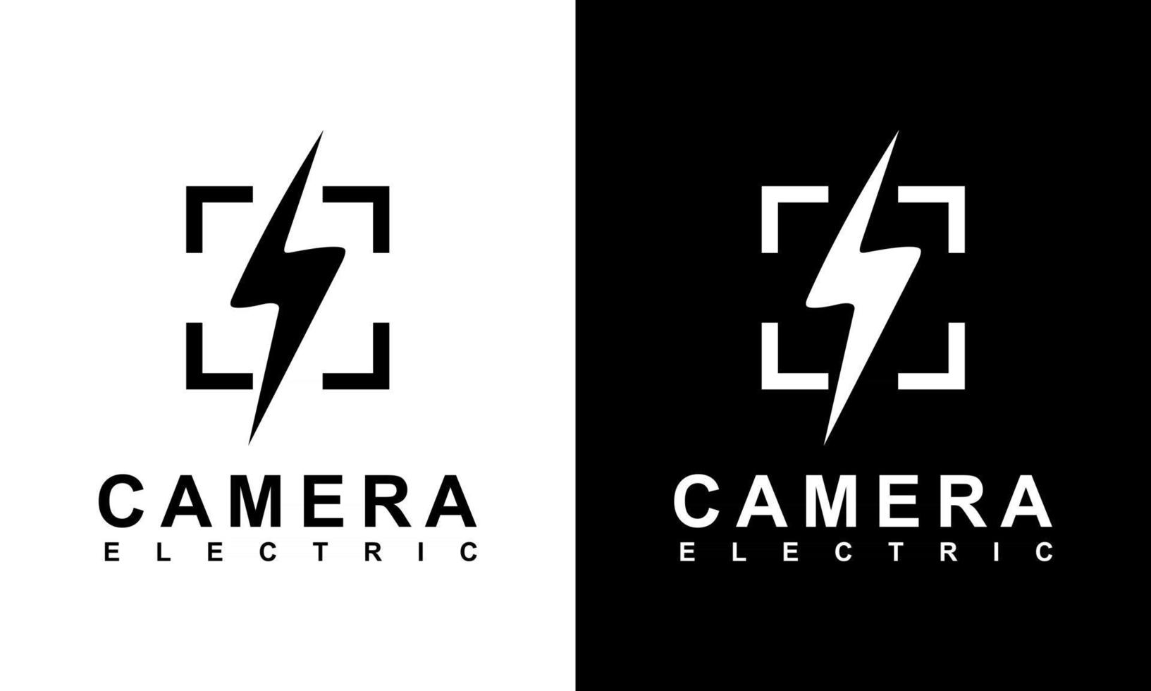ilustration graphique vectoriel du nuage électrique foudre éclair flash caméra icône logo