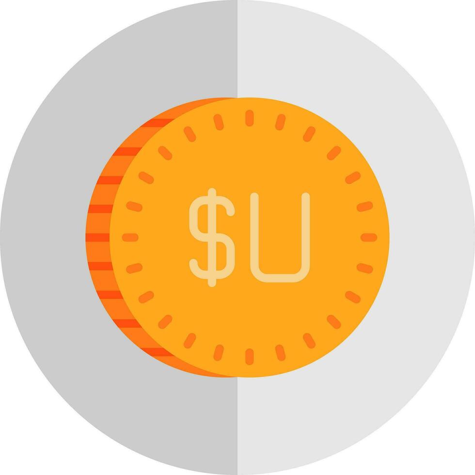 uruguayen peso vecteur icône conception