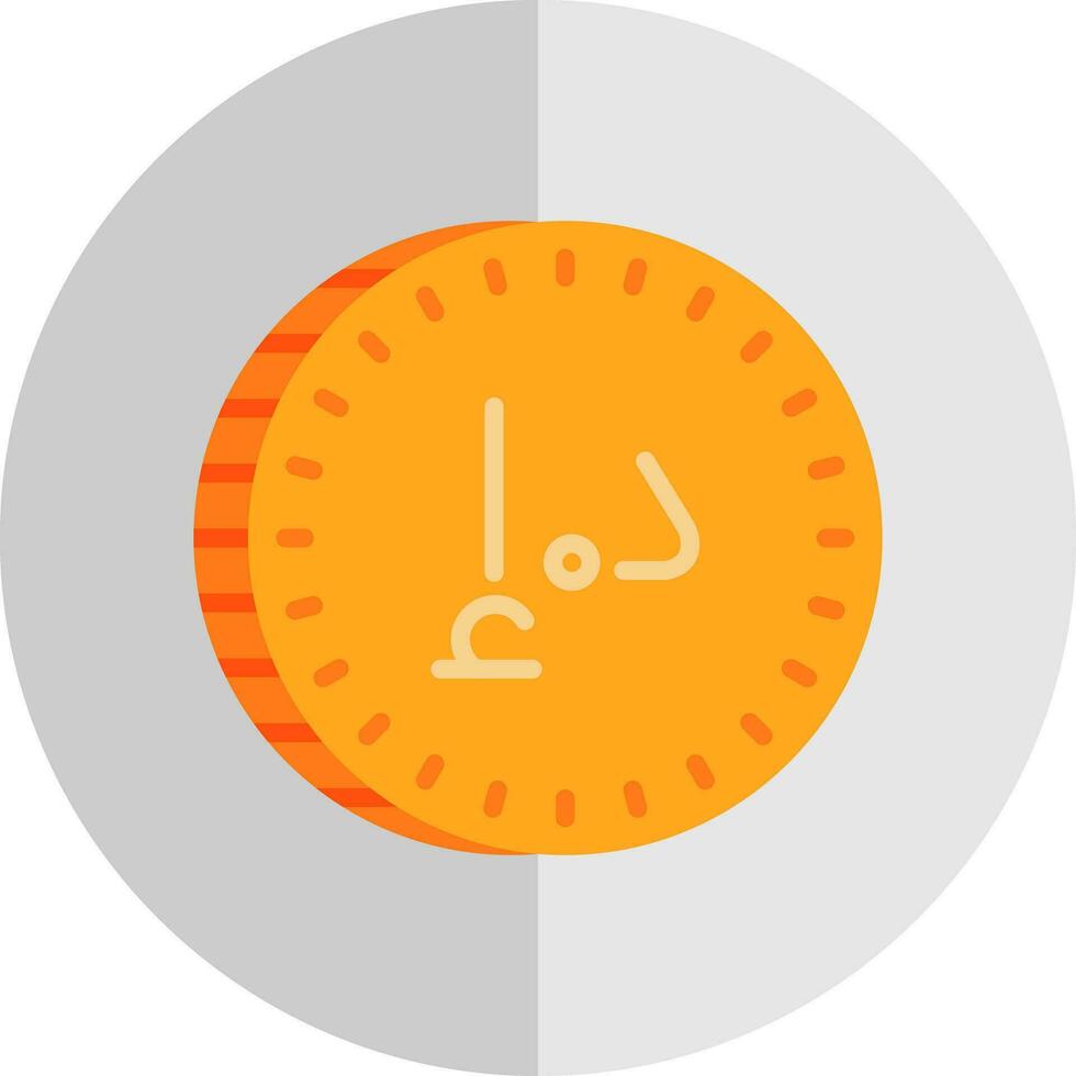 Émirats arabes unis dirham vecteur icône conception