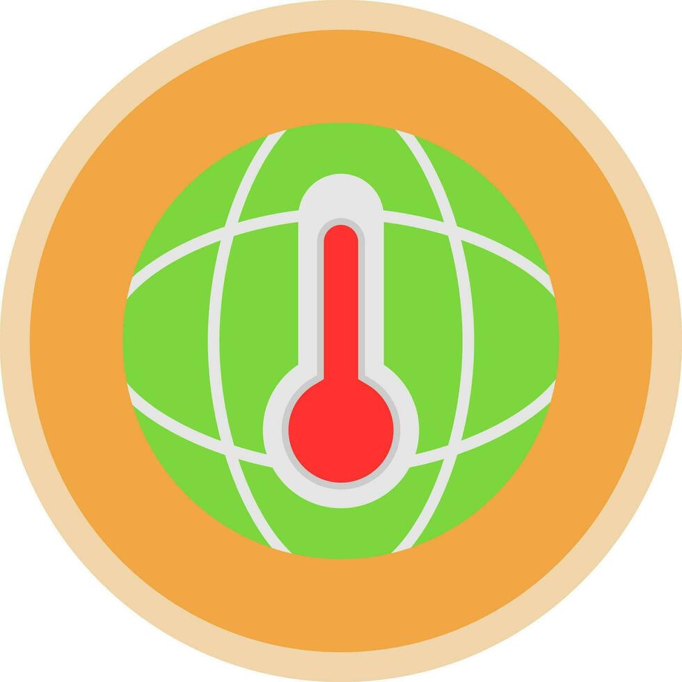 conception d'icône de vecteur de réchauffement climatique