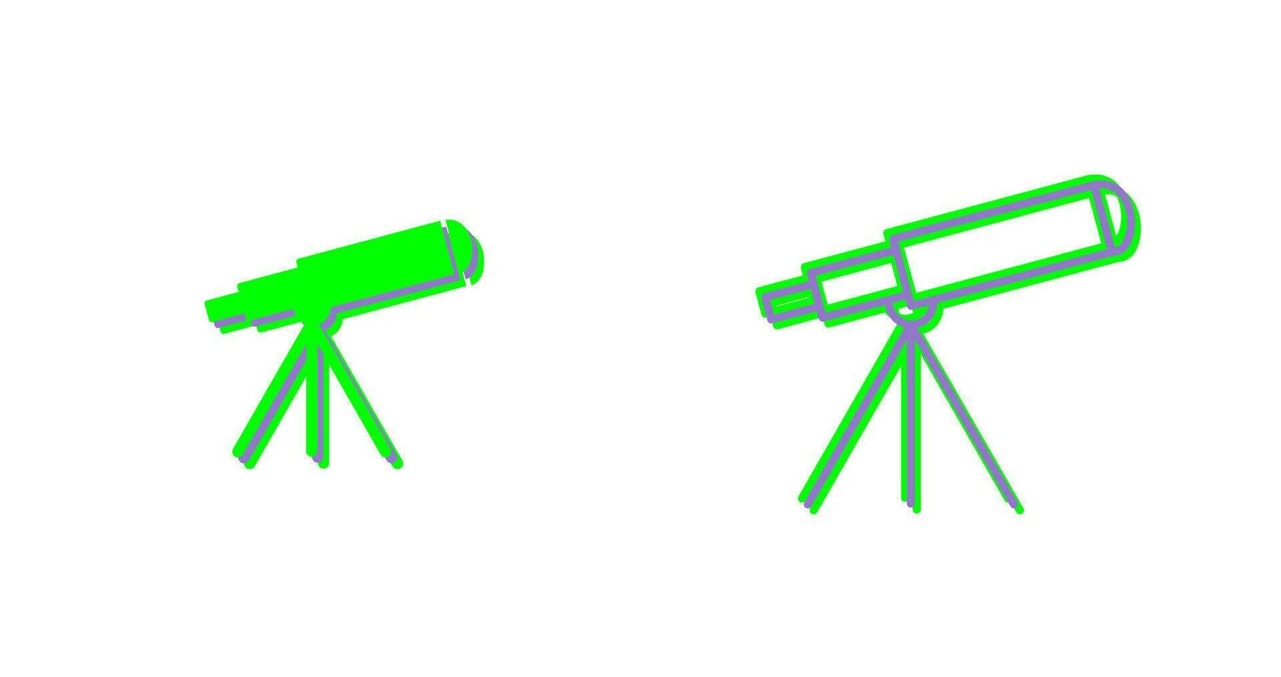 icône de vecteur de télescope