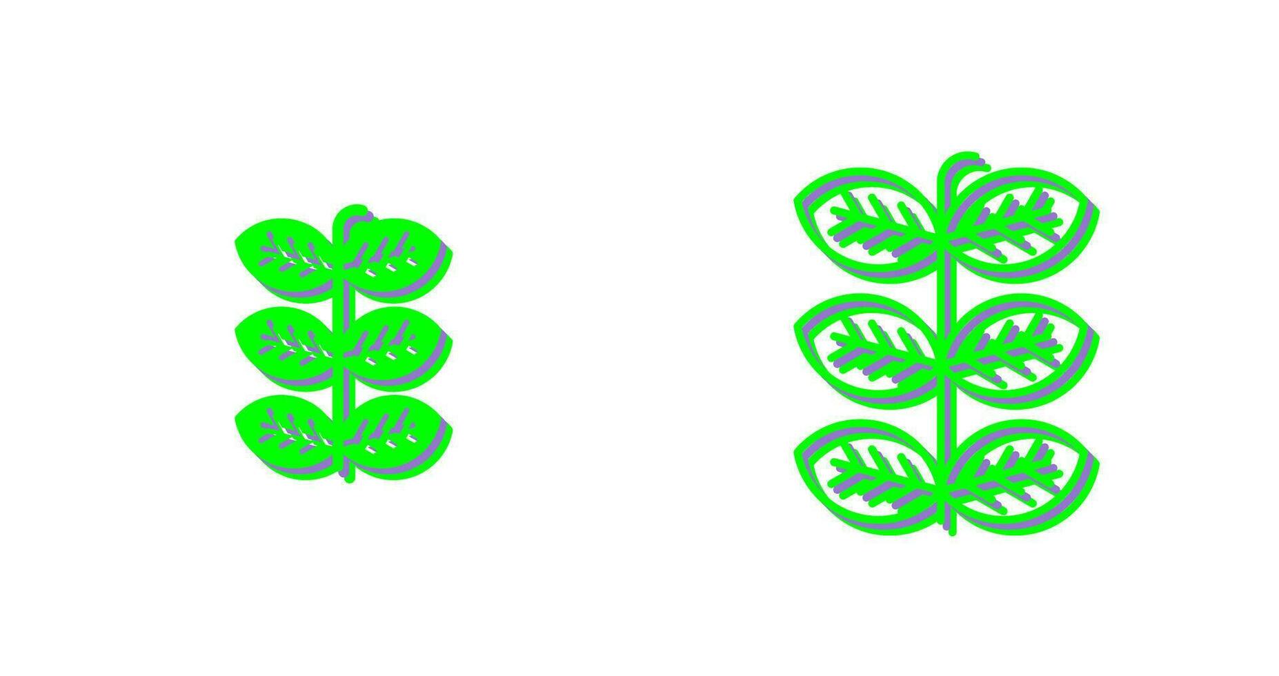 icône de vecteur de feuilles de tabac
