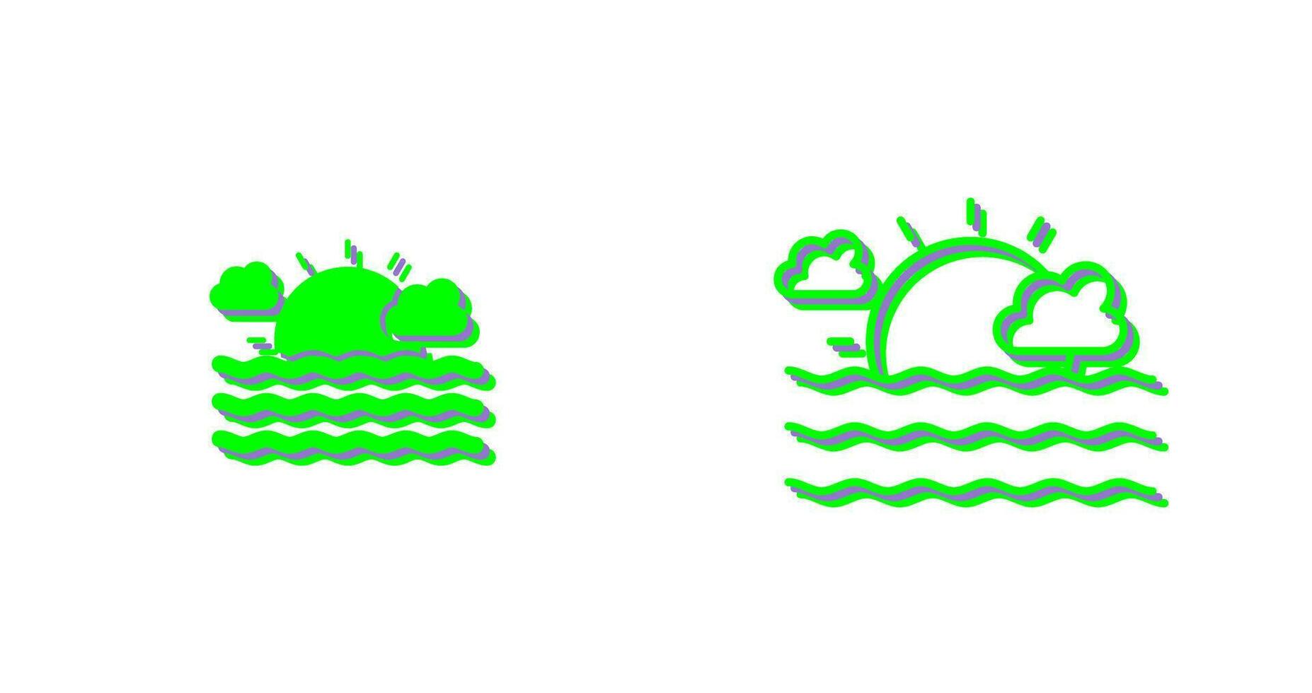icône de vecteur de mer