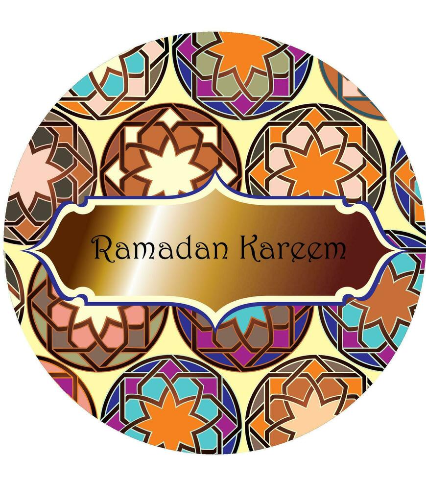 Ramadan traditions. Ramadan salutation carte vecteur