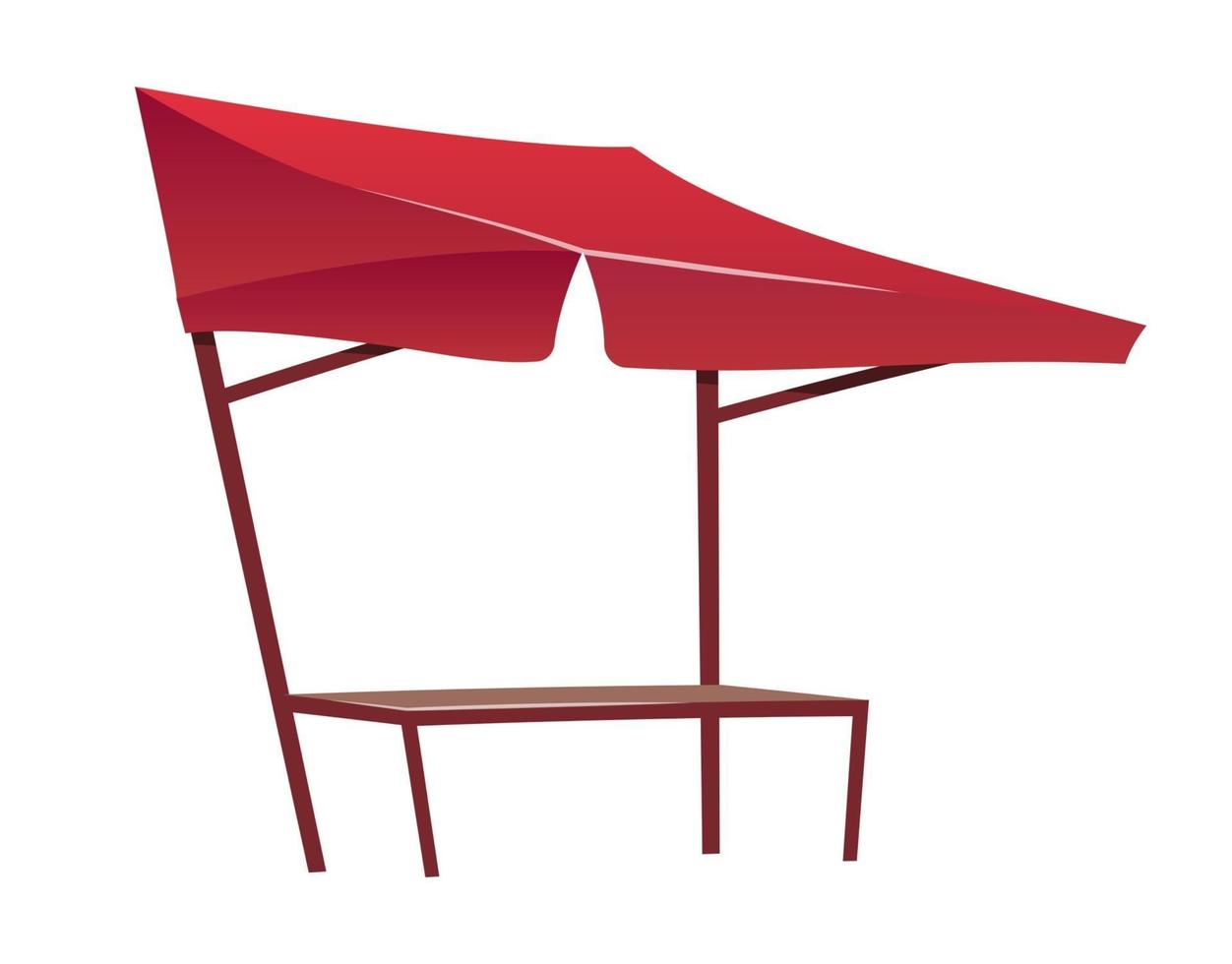 illustration vectorielle de bazar oriental tente rouge vide cartoon vecteur