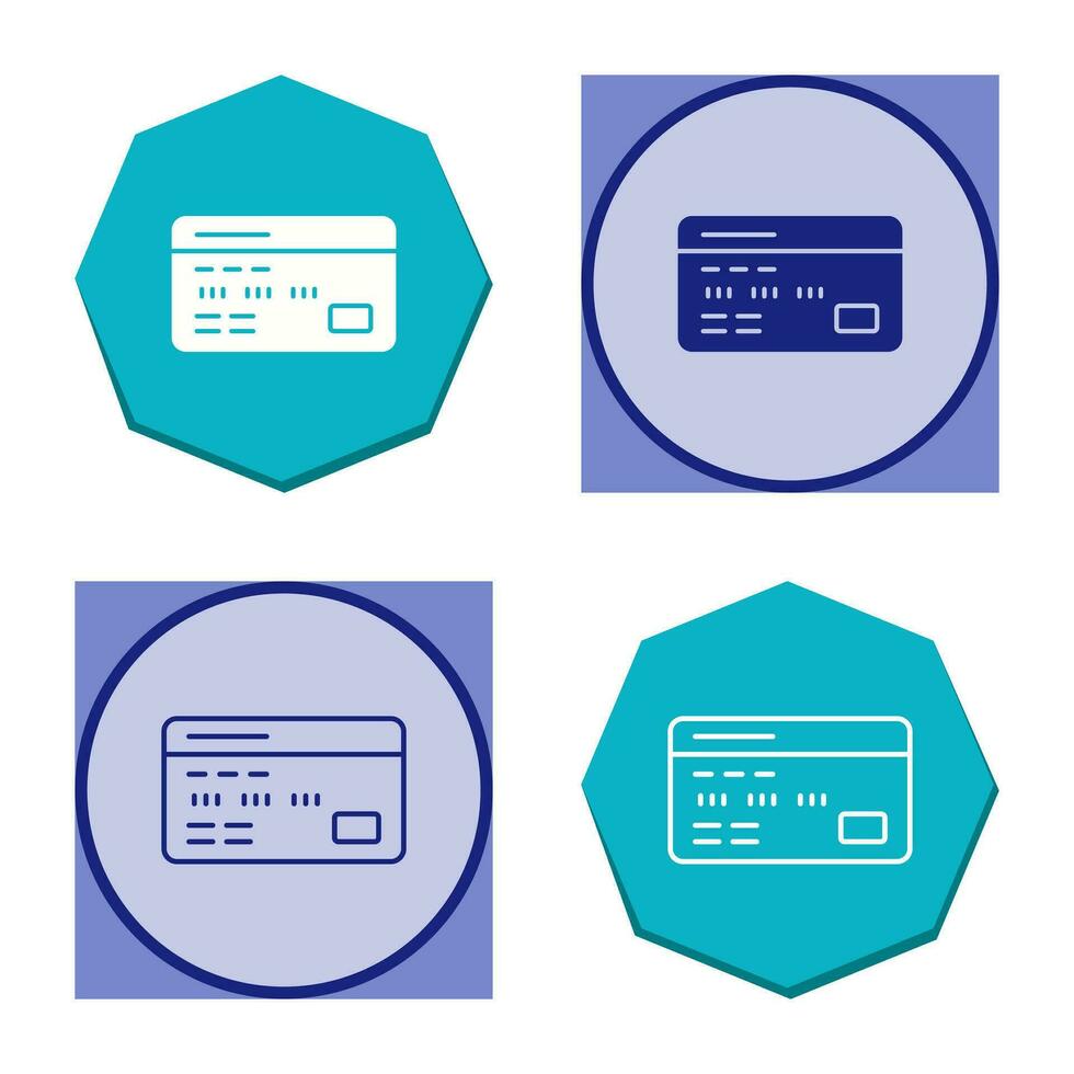 icône de vecteur de carte de débit